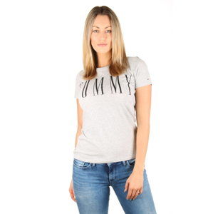 Tommy Hilfiger dámské šedé tričko Clean - XL (000)